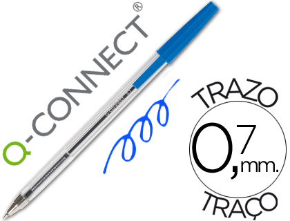 BOLIGRAFO Q-CONNECT AZUL boligrafo q-connect azul trazo 0.7