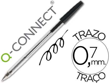 BOLIGRAFO Q-CONNECT NEGRO boligrafo q-connect negro trazo 0.7