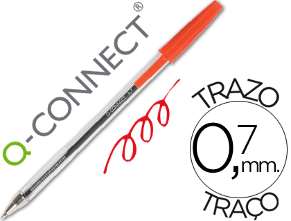 BOLIGRAFO Q-CONNECT ROJO boligrafo q-connect rojo trazo 0.7