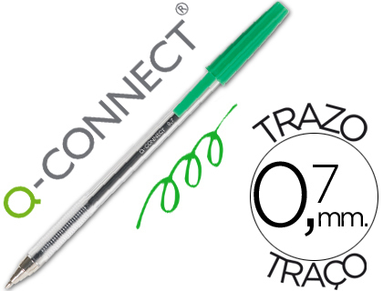 BOLIGRAFO Q-CONNECT VERDE boligrafo q-connect verde trazo 0.7