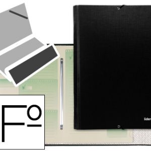 CARPETA CLASIFICADORA DE CARTON NEGRO LIDERPAPEL