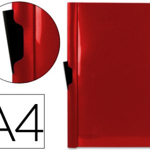 CARPETA DOSSIER PINZA A4 LIDERPAPEL ROJO 60H