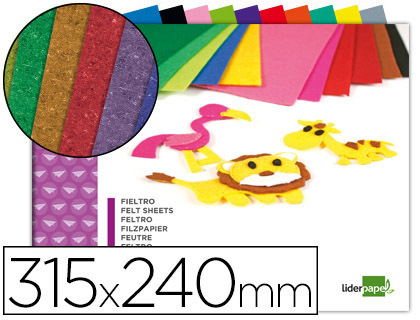 BLOC DE MANUALIDADES Fº FIELTRO LIDERPAPEL BLOC DE MANUALIDADES Fº FIELTRO LIDERPAPEL