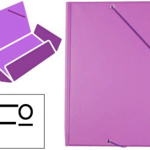 CARPETA DE PLASTICO Fº LIDERPAPEL LILA
