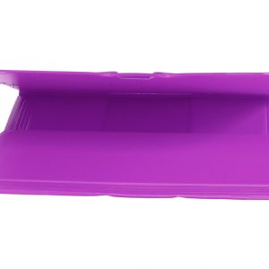 CARPETA DE PLASTICO Fº LIDERPAPEL LILA ABIERTA