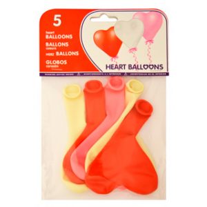 GLOBOS FORMA DE CORAZON