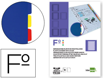 SEPARADOR 10 DEP PLASTICO Fº SEPARADOR 10 DEP PLASTICO Fº