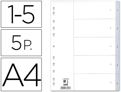 SEPARADOR-NUMERICO-Q-CONNECT-5-DEP SEPARADOR-NUMERICO-Q-CONNECT-5-DEP