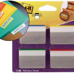 BANDERITA RIGIDA GRANDE POST-IT 4 COLORES