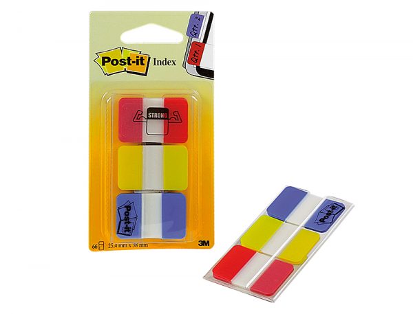 BANDERITA RIGIDA POST-IT 3 COLORES