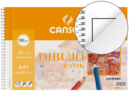 BLOC CANSON A4 CON RECUADRO BLOC CANSON A4 CON RECUADRO