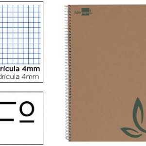 CUADERNO ESPIRAL ECOUSE FOLIO