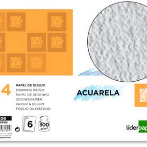 PAPEL ACUARELA A4 LIDERPAPEL