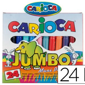 ROTULADOR CARIOCA JUMBO 24 COLORES