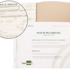 LIBRO DE HORA DE RECLAMACIONES ANDALUCIA