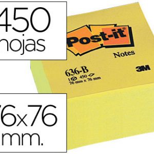 NOTA ADHESIVA POST-IT 76X76 450H