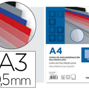 TAPA A3 TRANSPARENTE LIDERPAPEL